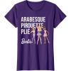 imageBarbie  Barbie Ballet Arabesque Pirouette Pli TShirtPurple