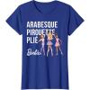 imageBarbie  Barbie Ballet Arabesque Pirouette Pli TShirtRoyal Blue