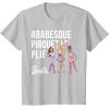 imageBarbie  Barbie Ballet Arabesque Pirouette Pli TShirtSilver Grey