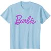 imageBarbie  Classic Script Purple Logo TShirtBaby Blue