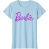 imageBarbie  Classic Script Purple Logo TShirtBaby Blue