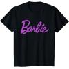 imageBarbie  Classic Script Purple Logo TShirtBlack