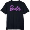 imageBarbie  Classic Script Purple Logo TShirtBlack