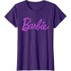 imageBarbie  Classic Script Purple Logo TShirtPurple