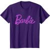 imageBarbie  Classic Script Purple Logo TShirtPurple