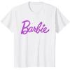 imageBarbie  Classic Script Purple Logo TShirtWhite