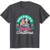 imageBarbie  Dreaming of a Barbie Christmas TShirtDark Heather Grey