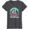 imageBarbie  Dreaming of a Barbie Christmas TShirtDark Heather Grey