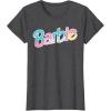 imageBarbie  Logo Dreamhouse Colors TShirtDark Heather Grey