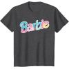 imageBarbie  Logo Dreamhouse Colors TShirtDark Heather Grey