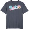 imageBarbie  Logo Dreamhouse Colors TShirtHeather Blue