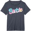 imageBarbie  Logo Dreamhouse Colors TShirtHeather Blue