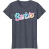 imageBarbie  Logo Dreamhouse Colors TShirtHeather Blue