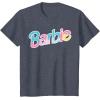 imageBarbie  Logo Dreamhouse Colors TShirtHeather Blue