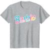 imageBarbie  Logo Dreamhouse Colors TShirtHeather Grey