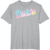 imageBarbie  Logo Dreamhouse Colors TShirtHeather Grey