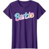 imageBarbie  Logo Dreamhouse Colors TShirtPurple