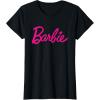 imageBarbie Current Script Logo TShirtBlack