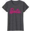 imageBarbie Current Script Logo TShirtDark Heather Grey