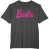 imageBarbie Current Script Logo TShirtDark Heather Grey