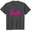 imageBarbie Current Script Logo TShirtDark Heather Grey