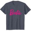 imageBarbie Current Script Logo TShirtHeather Blue