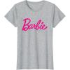 imageBarbie Current Script Logo TShirtHeather Grey