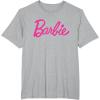 imageBarbie Current Script Logo TShirtHeather Grey