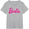 imageBarbie Current Script Logo TShirtHeather Grey