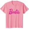 imageBarbie Current Script Logo TShirtPink