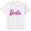 imageBarbie Current Script Logo TShirtWhite