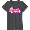 imageBarbie Festive Cutouts Logo TShirtDark Heather Grey