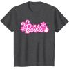 imageBarbie Festive Cutouts Logo TShirtDark Heather Grey