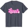 imageBarbie Festive Cutouts Logo TShirtHeather Blue