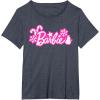 imageBarbie Festive Cutouts Logo TShirtHeather Blue