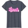 imageBarbie Festive Cutouts Logo TShirtHeather Blue