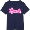 imageBarbie Festive Cutouts Logo TShirtNavy Blue