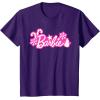 imageBarbie Festive Cutouts Logo TShirtPurple