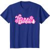 imageBarbie Festive Cutouts Logo TShirtRoyal Blue