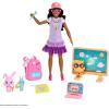 imageBarbie My First Barbie Accessories Story Starter School Pack with Chalkboard ampamp Classroom Pets Sized to Dolls in 135inch ScaleDog  Cat Starter Pack