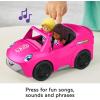 imageFisherPrice Little People Barbie Toddler Toy Car Convertible with Music Sounds ampamp 2 Figures for Pretend Play Ages 18 Months