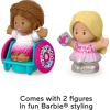 imageFisherPrice Little People Toddler Toys Barbie Party Figure Set with 2 Characters for Preschool Pretend Play Kids Ages 18 Months