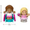 imageFisherPrice Little People Toddler Toys Barbie Party Figure Set with 2 Characters for Preschool Pretend Play Kids Ages 18 Months