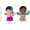 imageFisherPrice Little People Toddler Toys Barbie Wellness Figure Set with 2 Characters for Preschool Pretend Play Kids Ages 18 Months