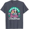 imageBarbie  Dreaming of a Barbie Christmas TShirtHeather Blue