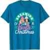 imageBarbie  Dreaming of a Barbie Christmas TShirtSapphire Blue