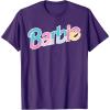 imageBarbie  Logo Dreamhouse Colors TShirtPurple