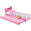 imageBarbie My First Barbie Doll House Furniture Bedtime Playset with Trundle Bed Plush Puppy ampamp Accessories Toys for Little Kids 135inch Scale