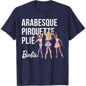 imageBarbie  Barbie Ballet Arabesque Pirouette Pli TShirtNavy Blue