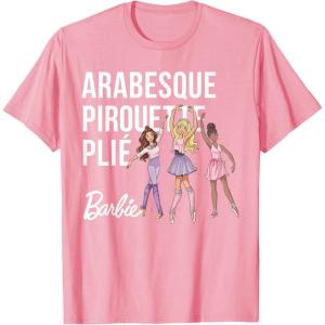 imageBarbie  Barbie Ballet Arabesque Pirouette Pli TShirtPink